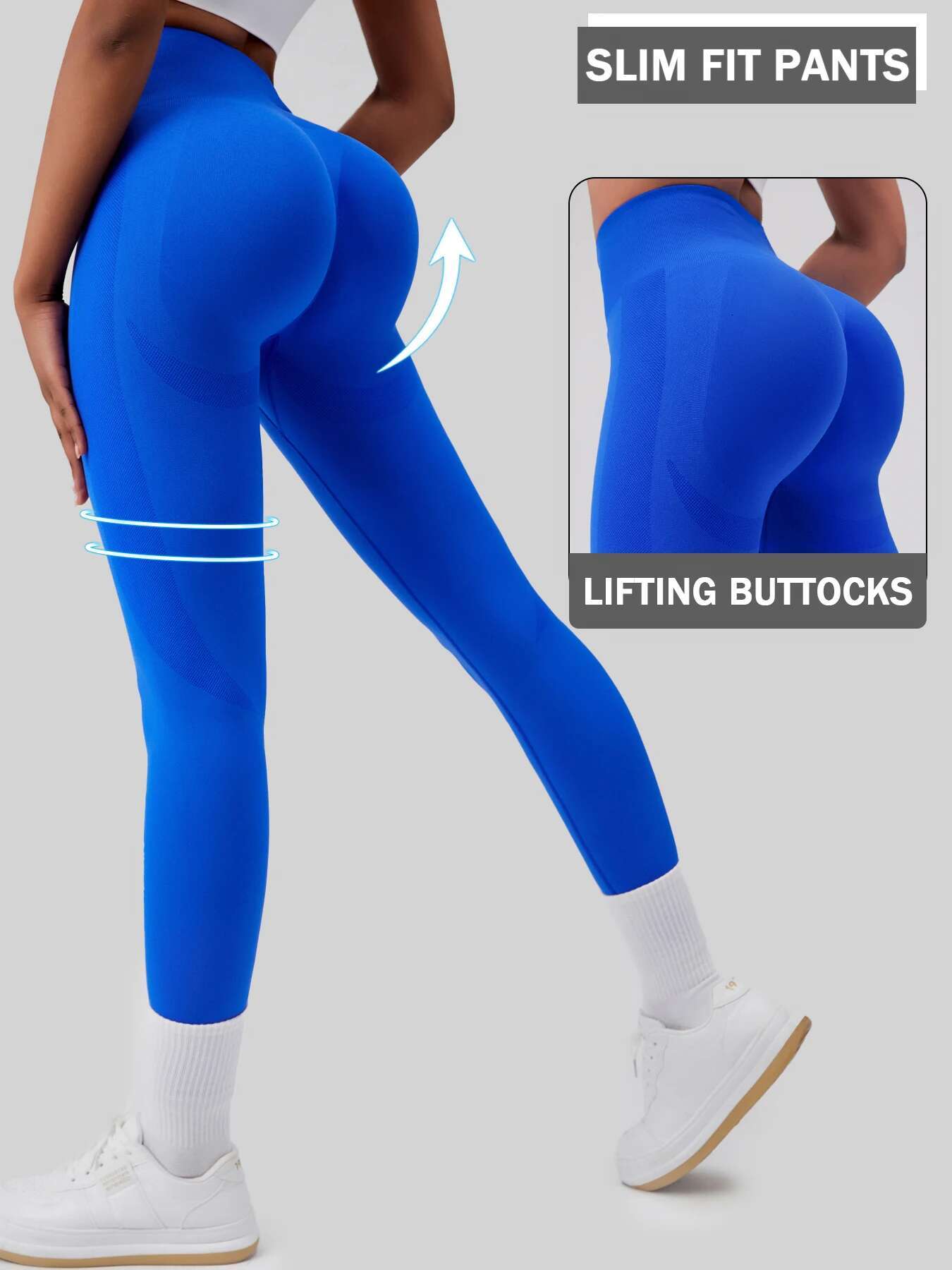 Fiess Women's Sports Seamless Bottoms High Waist Slim Yoga Bottom Gym Jogging Quick Dry Breathable Hip Lifting Pants