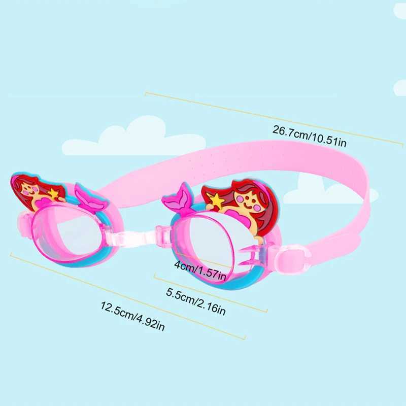 Professional Swimming Goggles Girl Swim Glasses with Ear Plug Waterproof Anti Fog Swim Eyewear For Children Kids Gifts Z250215-1