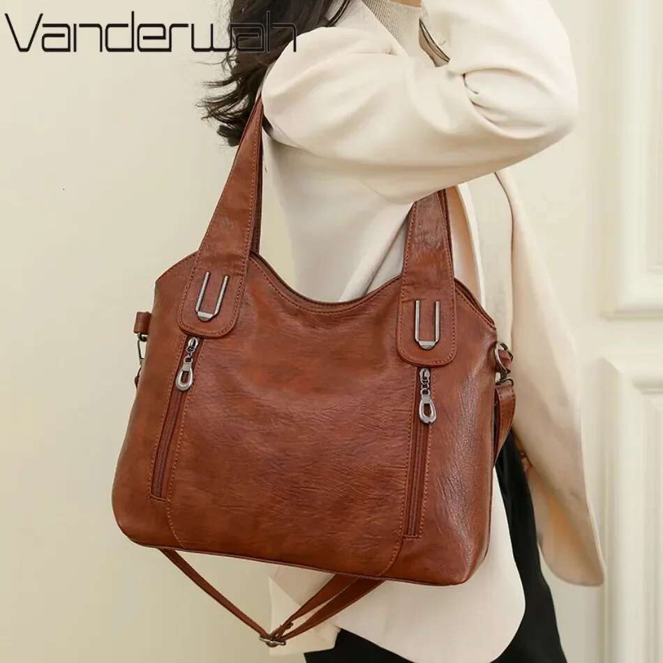 Shoulder Tote for Women Vintage Handbags High Quality Designer Crossbody Messenger with Large Capacity Hand Bag