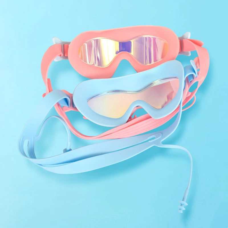 Professional Swimming Goggles Kids Swimming Glasses Diving HD Waterproof Anti-fog UV Protection 4-15 Years Children Swim Eyewear Z250215