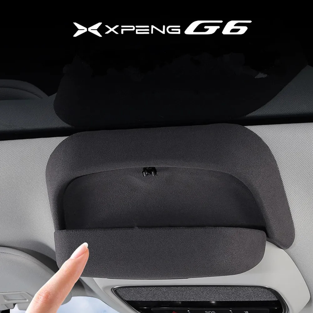 Car Suede Glasses Case Sunglasses Car Storage Clip Modification Car Roof Storage Interior Decoration Accessories For Xpeng G6 250213