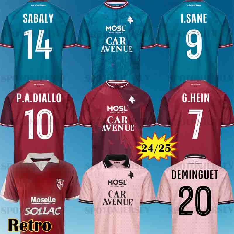 Maillots 24 25 FC METZ Soccer JerseyS SABALY MAZIZ 2024 2025 retro 2003 2004 FOOTBALL maillot fc metz jerseys 03 04 MIKAUTADZE