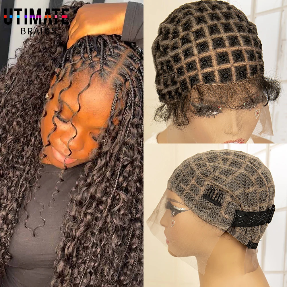 HD Double Lace Wig Cap for Crochet Braids with Baby Hair Full Lace Wig Cap Box Braid Wig Caps DIY Wig 250214