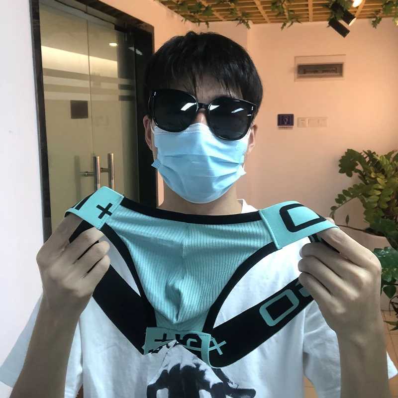 Mens Panties Jockstrap Men Underwear Gay Thong Man Briefs Bikini Underpants Slip Sexy Cotton Pouch Cuecas Thongs Homme G StringT250210
