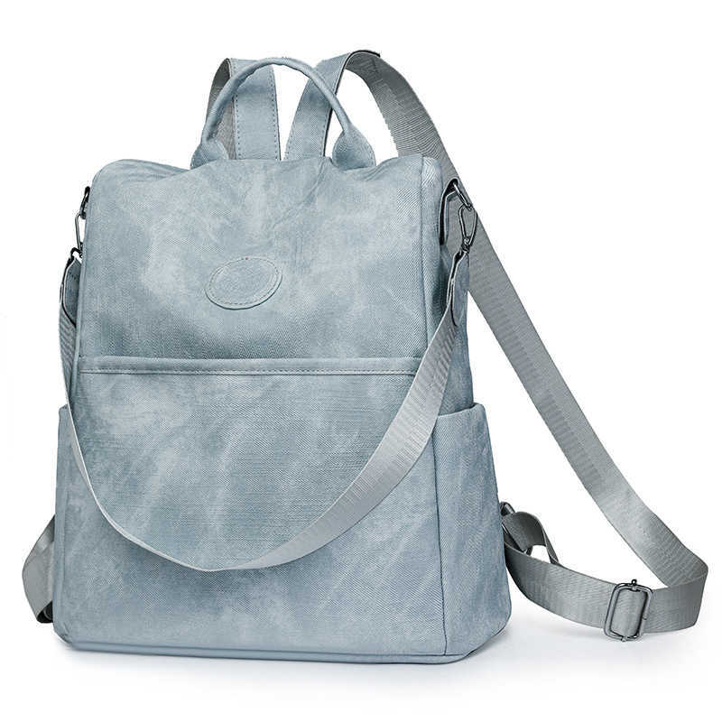 Womens Backpack New Large Capacity Anti theft PU Commuter Backpack Leisure Student Backpack Womens Bag