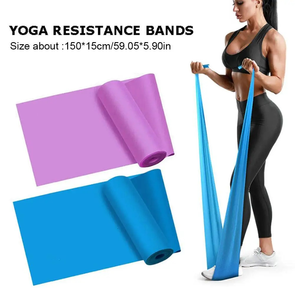 Yoga Exercise Resistance Belt Pilates Training Fitness Home Gym Elastic Natural Rubber Latex Accessories 250213