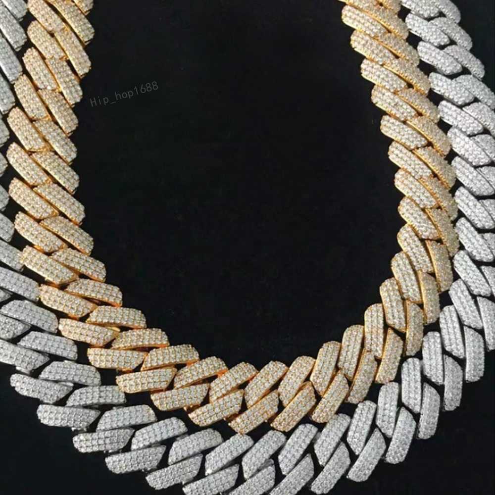 Customized 10MM Moissanite Cuban Chain Necklace for a Unique and Stylish Accessory at Wholesale Price