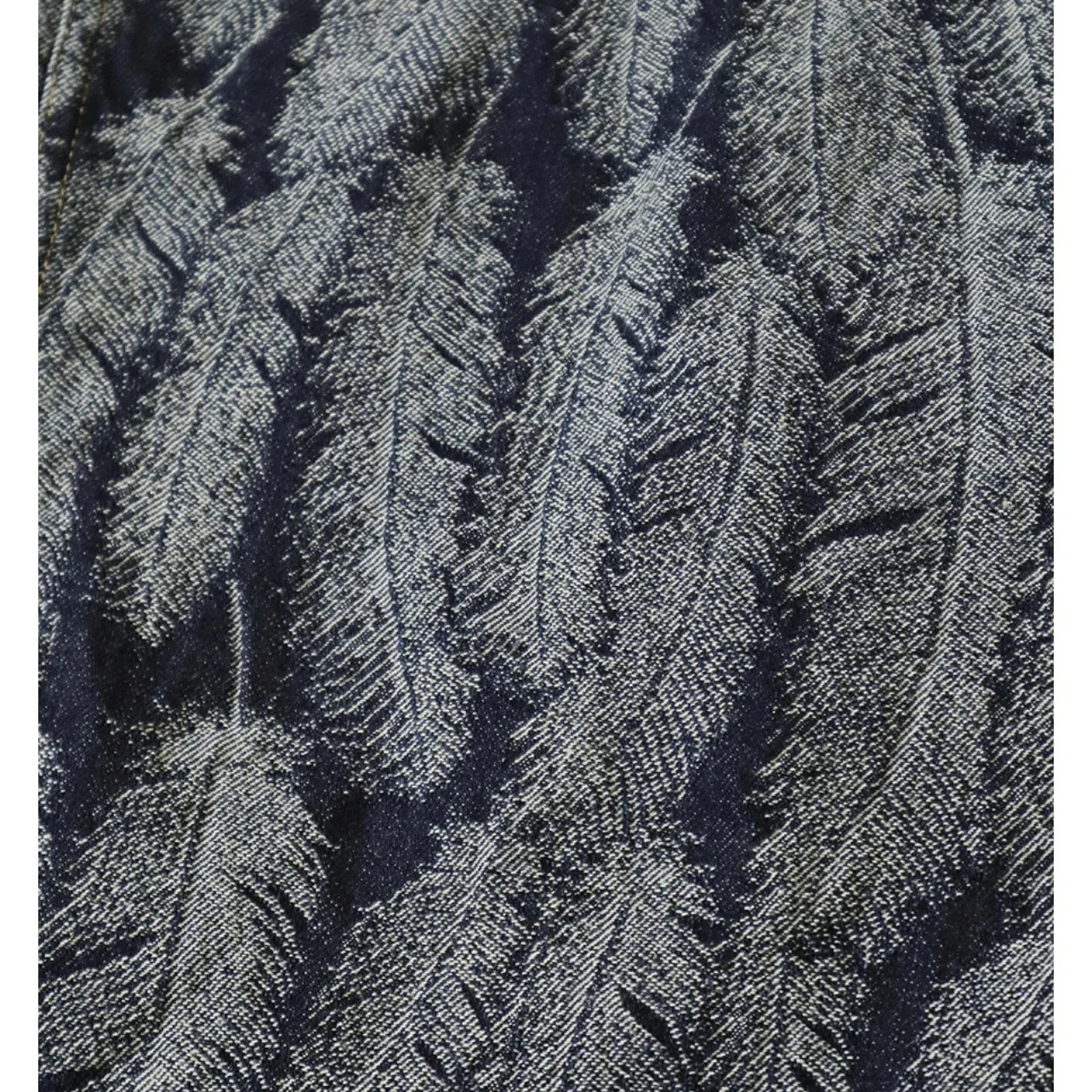 23AW KAPITAL Hirata Hiroshi Japanese Casual Denim Feather Tassels Damaged Long Sleeved Jacket Men Coats 250212