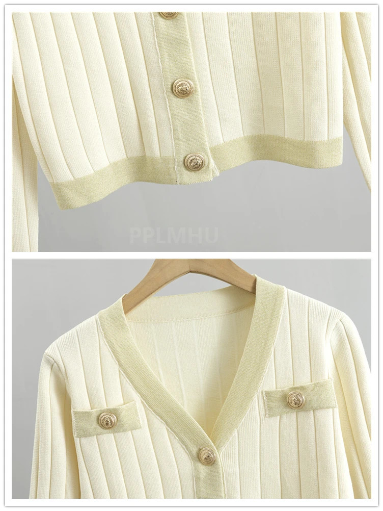 Knit Bodycon Dresses 2 Piece Sets Women V-neck Short Sweater Cardigan Set Korean Chic Sexy Slim Tank Maxi Dresses Outfits 250210