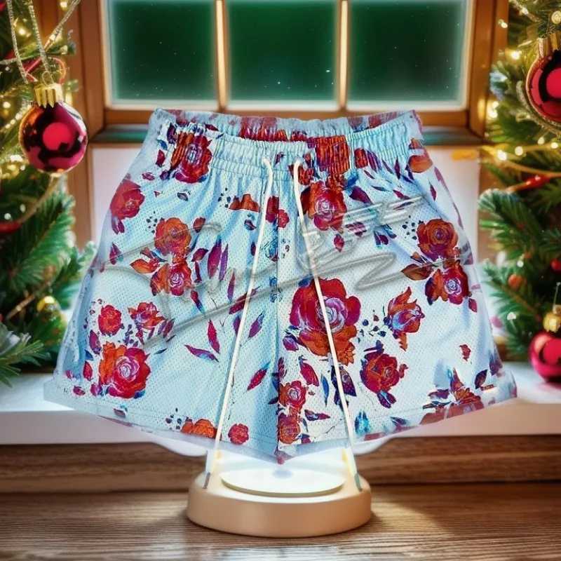 RYOKO RAIN New summer mens shorts men and womens fashion beach seaside casual shorts mesh sports quick-drying quarter pants W250215