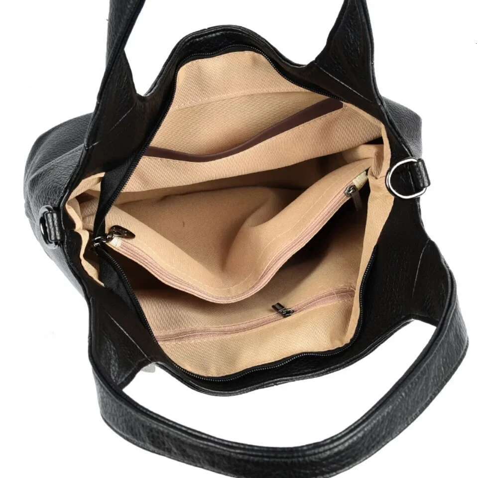 Women's Leather Top-Handle Bags Designer Handbag And Purse Ladies Solid Color Shoulder Crossbody Bag Travel Commuter Sac