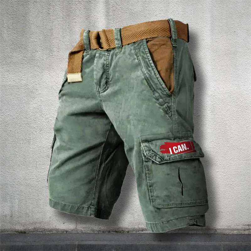 Summer Shorts Men's Cargo Loose Outdoor Sports Nickel Pants Side Pocket Cotton Comfortable Plus Size Casual Shor