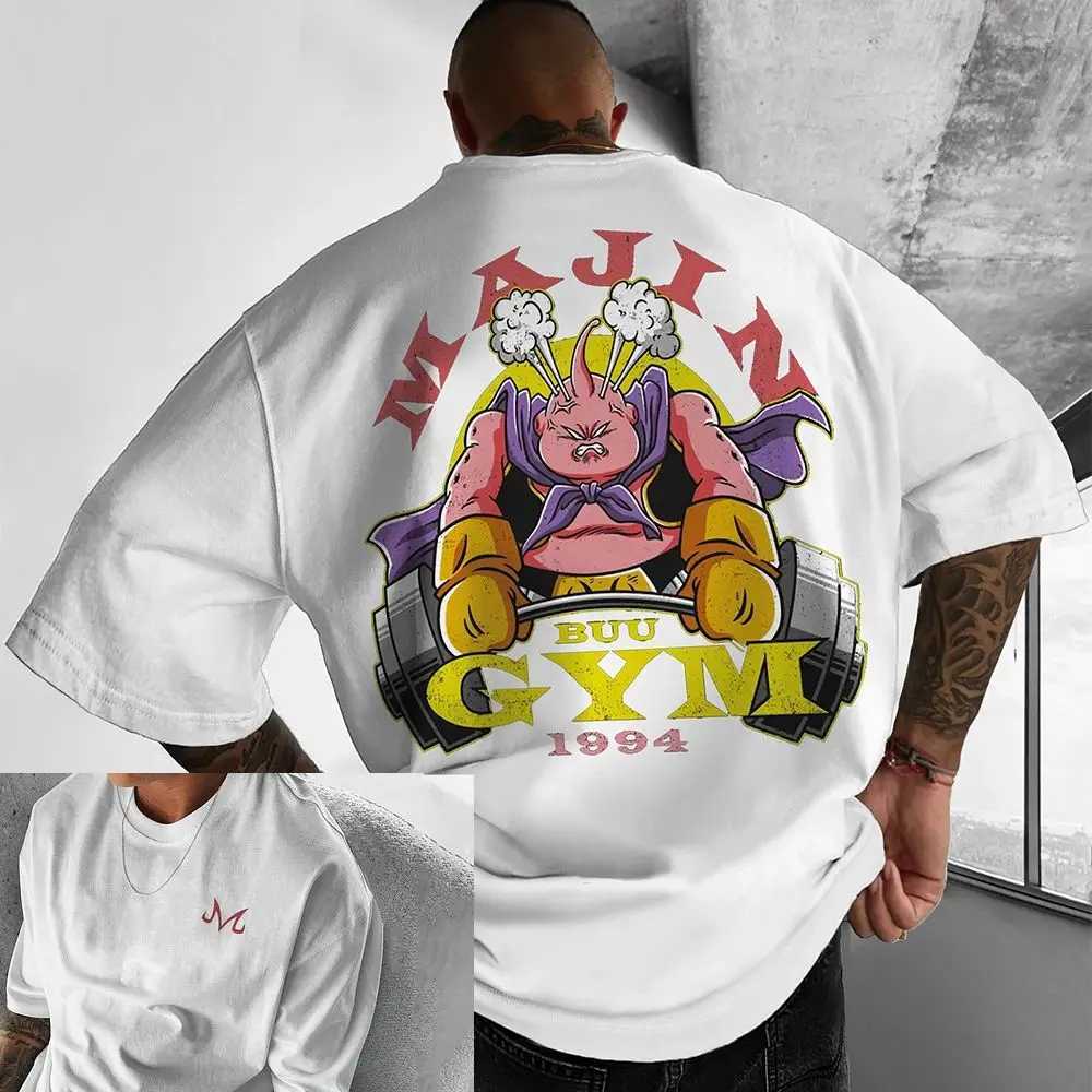 Anime Manga T-Shirt Mens GYM Sports Cotton T Shirts for Women Japanese HIP HOP Men Clothing Y2K Streetwear Short Sleeve Tops TeeT250213