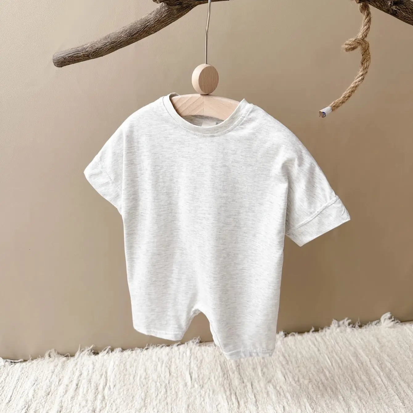 Baby Boy Basic Romper Summer born Infant Baby Clothes Wear Infant Short Sleeve Jumpsuit Ribbed Clothes Outfits Playsuit 250214