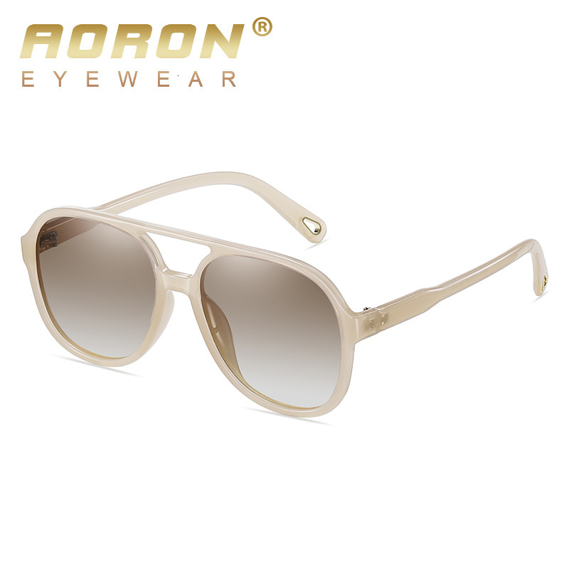 New round large frame men's and women's colorful fashion polarized TR90 designer sunglasses for women