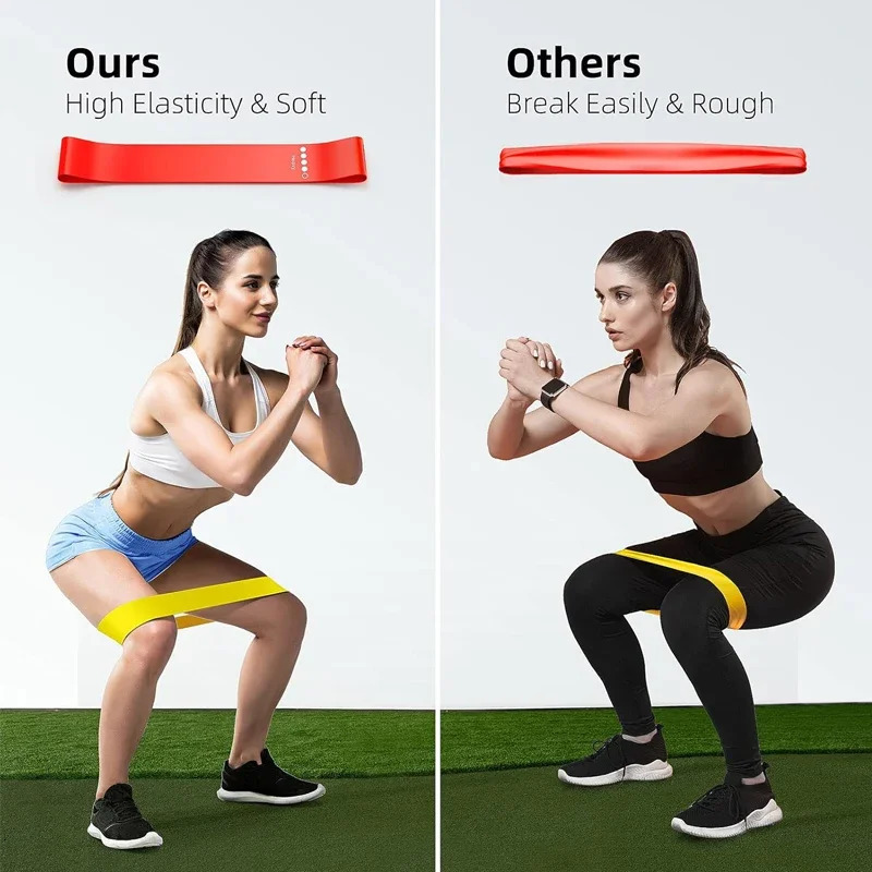 5 pcsset latex resistance bands fitness set rubber loop strength training workout expander gym equipment elastic band 250213