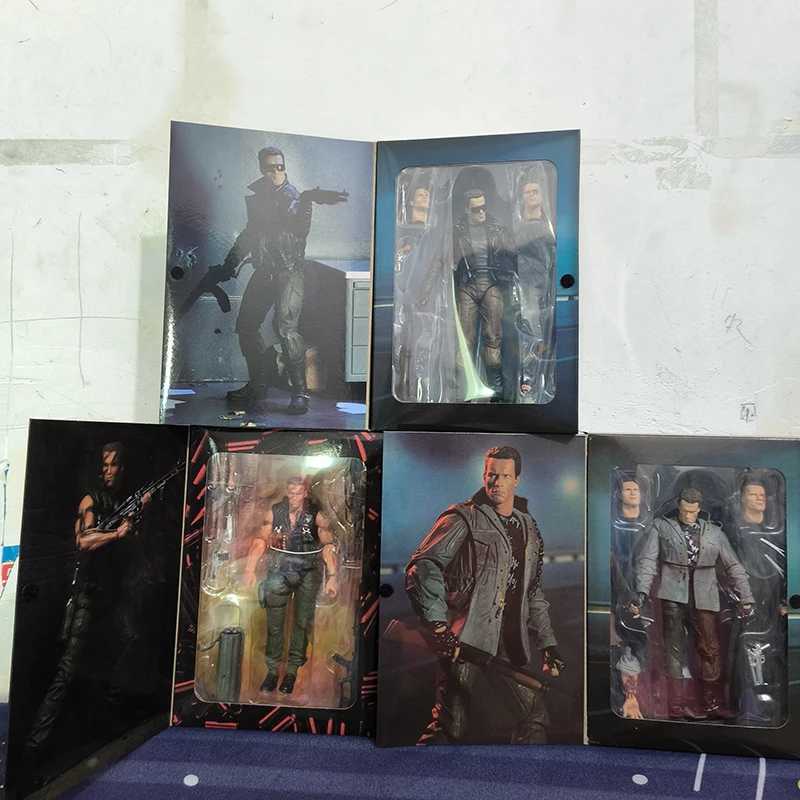 Terminator Figure NECA The Terminator Schwarzenegger Judgment Day T-800 Arnold Commando Action Figure Model Doll Christmas Gift W250214