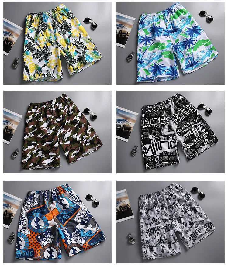 Mens summer beach shorts quick drying surfing shorts casual couple shorts swimming shorts mens board shorts W250215