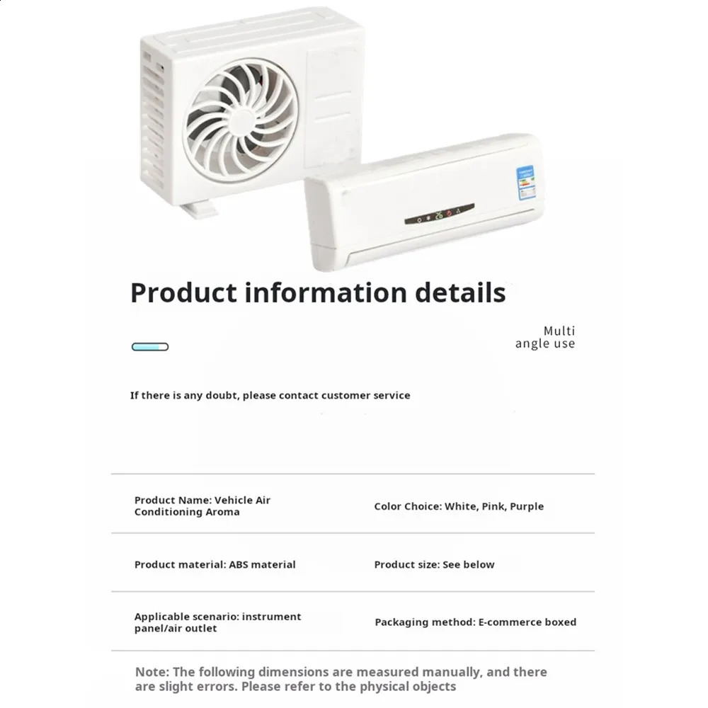 1 Set Mini Air Conditioning Solar Car Air Freshener Creative Gifts Car Air Vent Perfume Diffuser Clip Solar Fragrance Decorative 250214