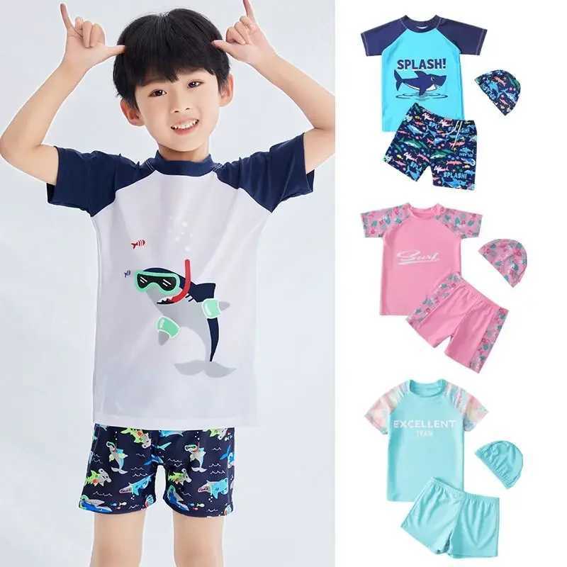 Childrens Swimsuit Boys Girls Split Swimming Trunks 2024 Childrens Baby Korean Swimwear 2024 Hot Sale Cute Fashion SleXJ250214