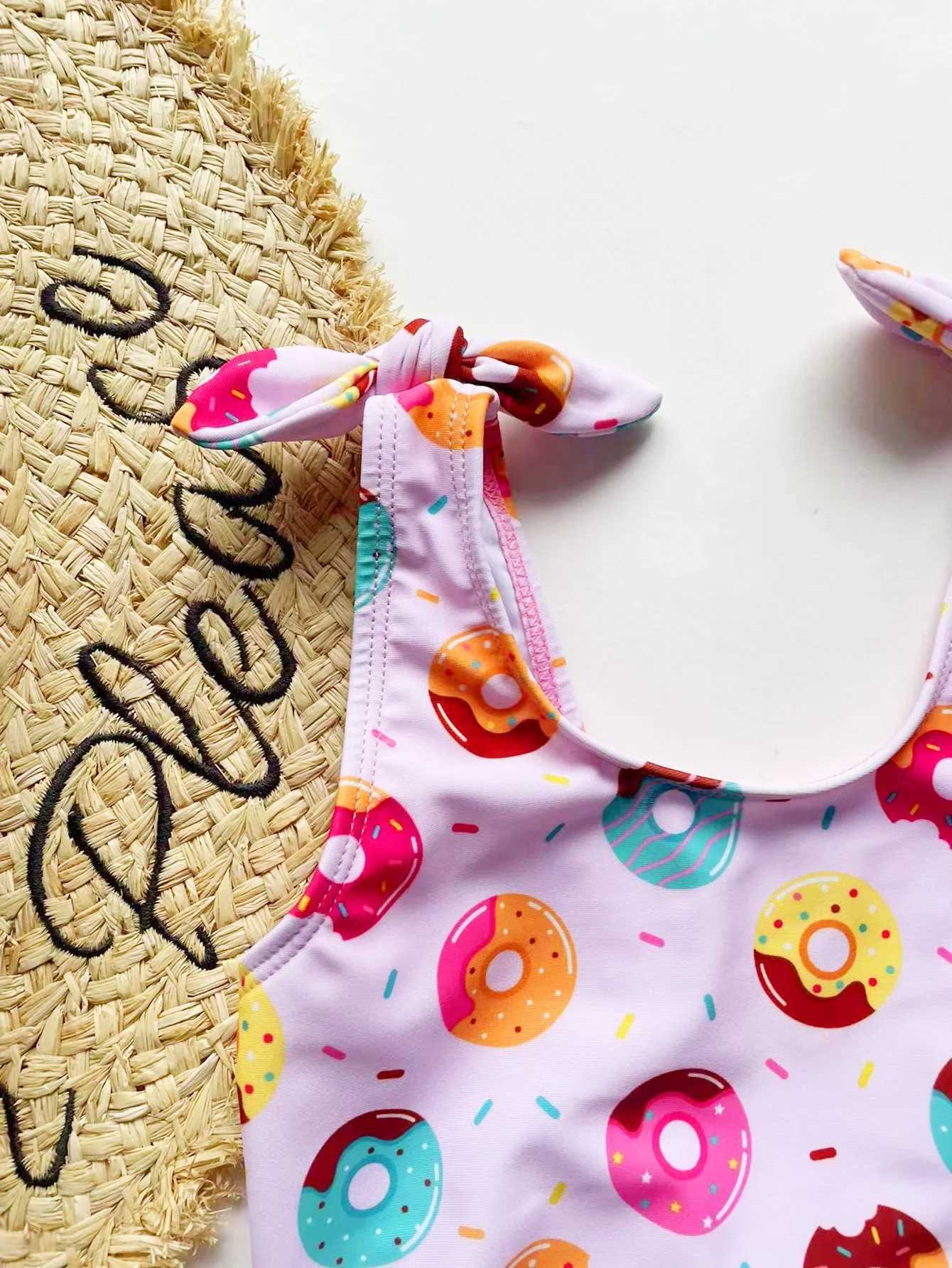 2024 Girls Ruffle Bikini Swimsuit Gradient Leopard Floral Animal Kids Swimwear Children Bikini Rainbow Bathing Set 455XJ250214