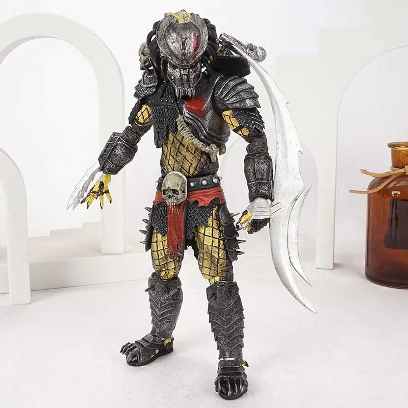 NECA Predator Concrete Jungle Action Figure SCARFACE Clan Leader Warrior Elder Chief Predator Collectable Toys Horror Gifts W250214