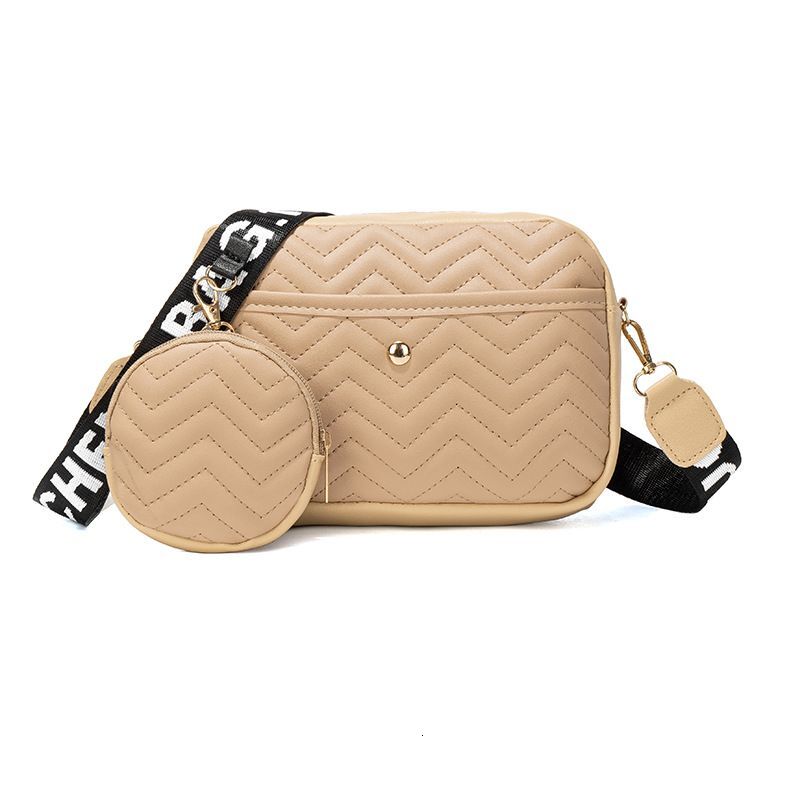 Women's Girls Korean Version Cosmetic V Pattern Fashion Embroidery One Shoulder Crossbody Bag Mother And Child