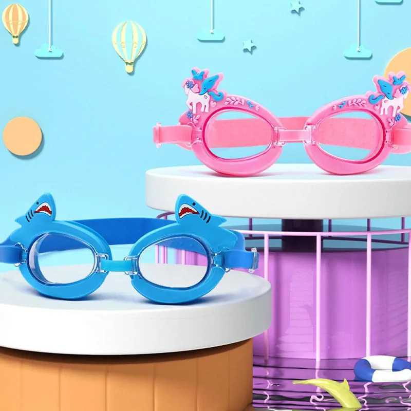 Colorful Childrens Diving Glasses Children Swimming Goggles Waterproof Anti Fog Adjustable Glasses Z250215