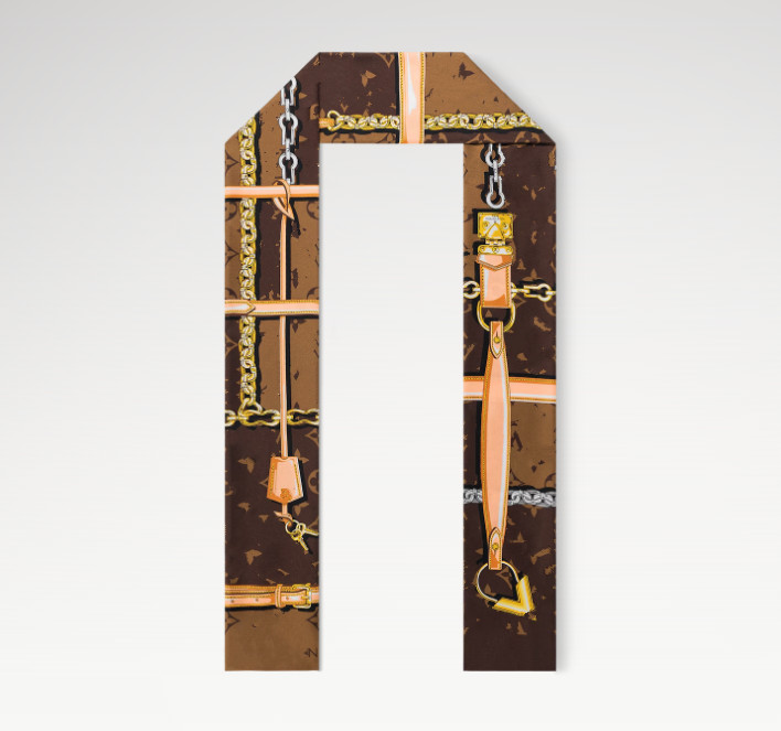 Designer silk scarf ladies fashion handbag scarves letter headband 3 color size 8x120cm