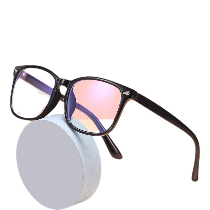 New fashionable children's anti blue paired with glasses frame TR flat light goggles designer sunglasses for women
