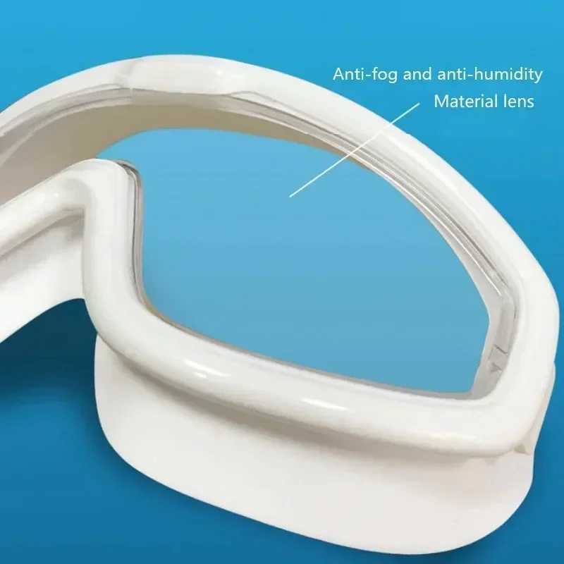 Large frame waterproof childrens anti-fog UV swimming goggles outdoor swimming goggles suitable for children aged 8-13 Z250215