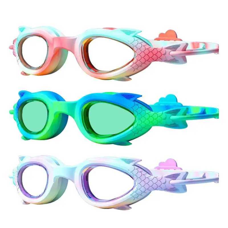 Cute Mermaid Swimming Goggles For Girl daughter Anti Fog No Leaking Swim Glasses Swim Pool Silicone Eyewear for Pool Beach Ocean Z250215