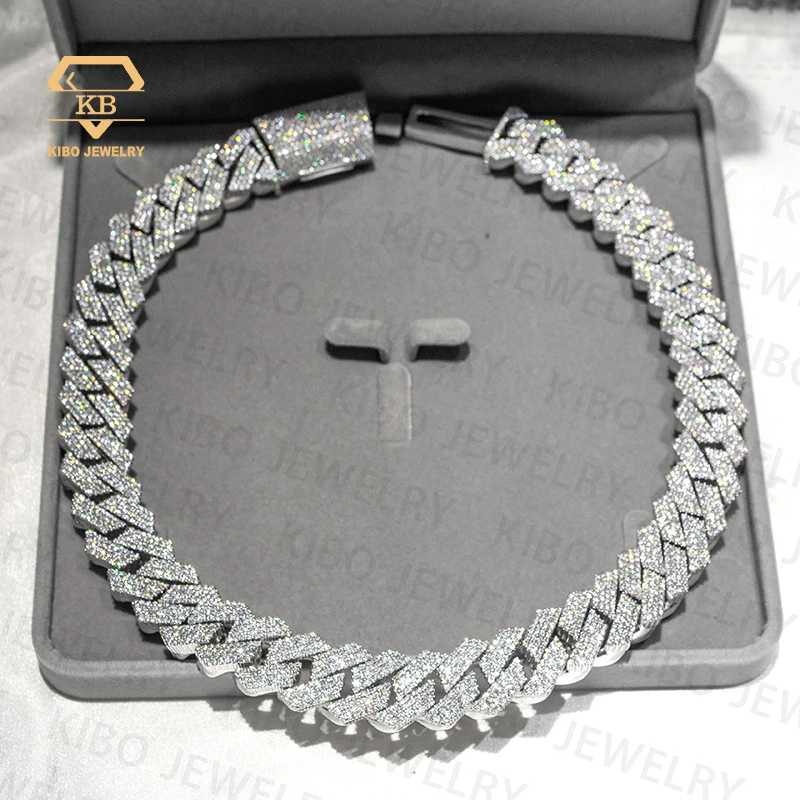 Chaine for Men 8mm 10mm 12mm 15mm Width Hip Hop Diamond Necklace S925 Silver Iced Out Vvs Moissanite Cuban Link Chain