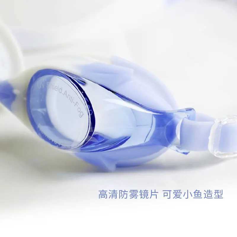 Childrens Swimming Goggles Waterproof Anti-fog Anti-UV PC Professional Sports Childrens Swimming Goggles Adjustable for Comfor Z250215
