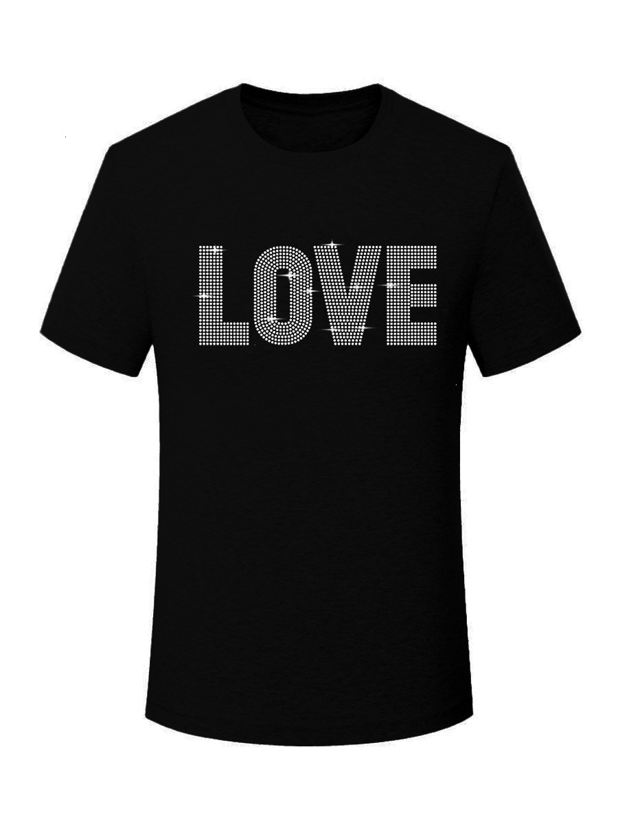 Designer Free Shipping Fashion Trend Versatile Hot Diamond Letter Women's Round Neck T-shirt