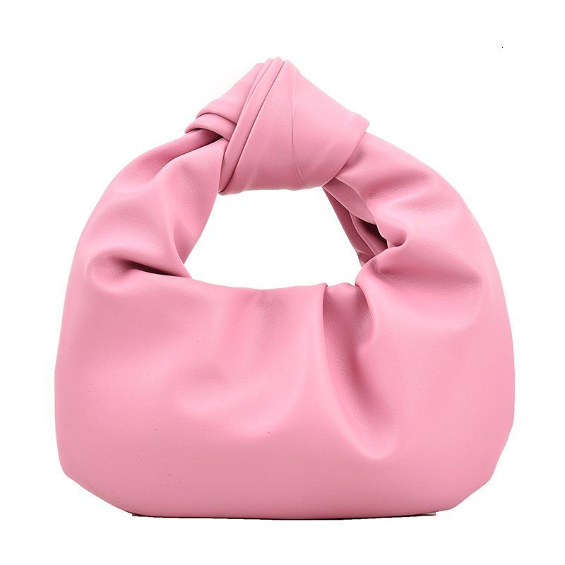 Niche Design Pleated Cloud Casual Soft Leather Handbag Women 2024 Foreign Style New Round Small Bag