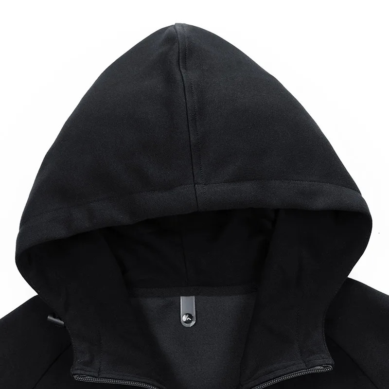 Men Sweatshirts Cotton Hooded Oversized 6XL 7XL 8XL Plus Size Zipper Full Length Hoodies Pullovers Autumn Streetwear Sportswear 250214