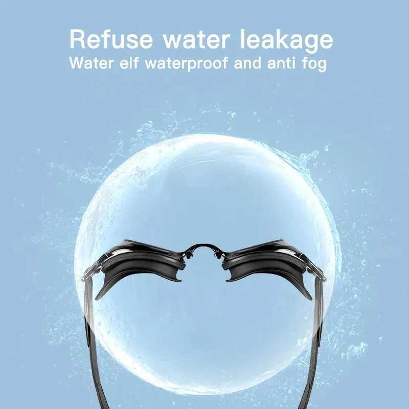 Swimming Goggles Waterproof And Anti-fog Flat Mirrors For Adults And Boys Silicone Swimming Goggles And Diving Goggles Equipment Z250215