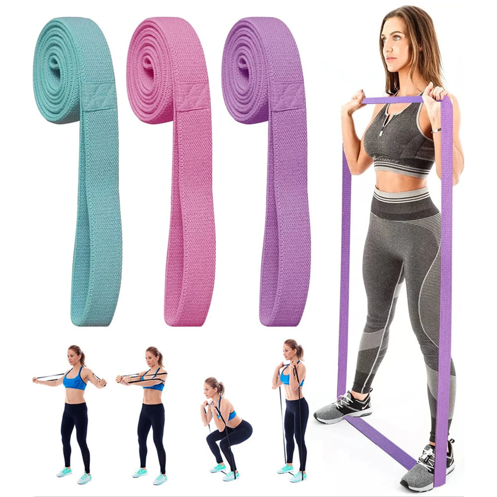 Fitness Long Resistance Bands Workout Fabric Elastic Booty Set Pull Up Woman Assist Leg Exercise Gym Equipment for Home 250213