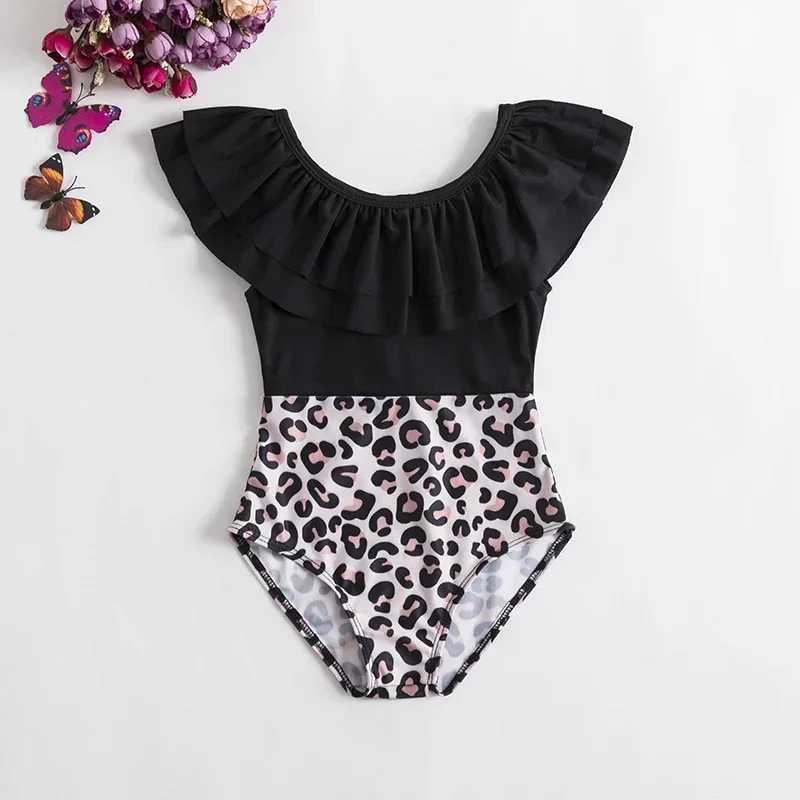 2024 New One-Piece Swimsuit Baby Girl Backless Flower Bikini Beach Holiday Swimming Bathing Suit Children Kids 1-5 Year SwimwearXJ250214