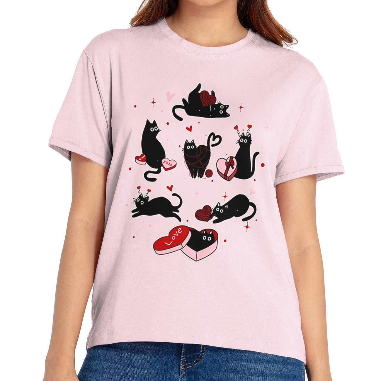 Designer's New 2025 Spring/summer Fashion Trend Creative Headphones Short Sleeved Youth Popular Women's T-shirt Begins