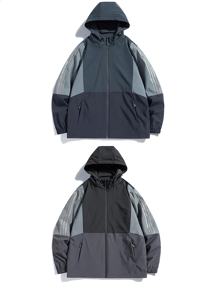 Mens clothing Rain Summer Rainproof mens jacket Windproof Sun protection sports Autumn outdoor Breathable 250210