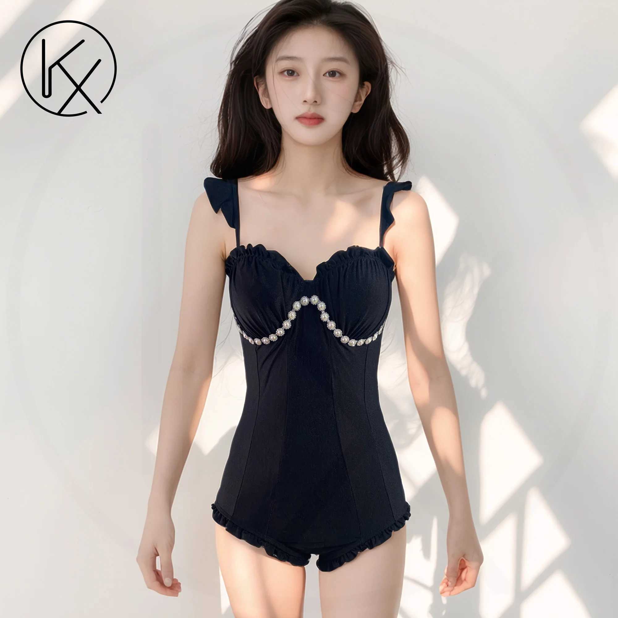 Kaixiggmm womens one-piece Lolita swimsuit sexy swimsuit camera dating swimsuit spark accessories essentialW250214