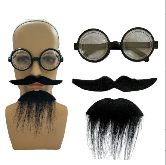 Halloween creative funny photobeard simulation props dance party funny beard men beard glasses