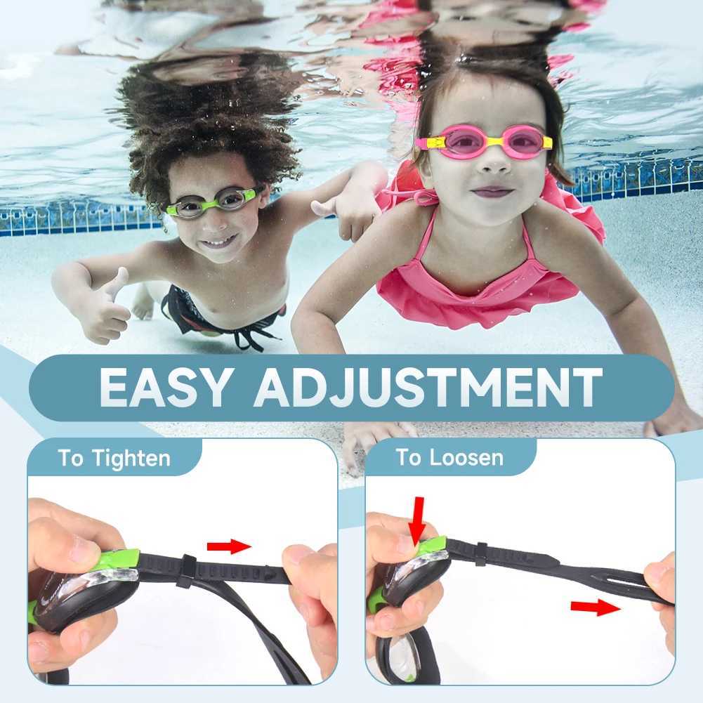 Findway Child Swimming Glasses Upgrade Waterproof Anti Fog UV Professional Diving Swimming Glasses Eyewear Kids for Age 3-10 Z250215