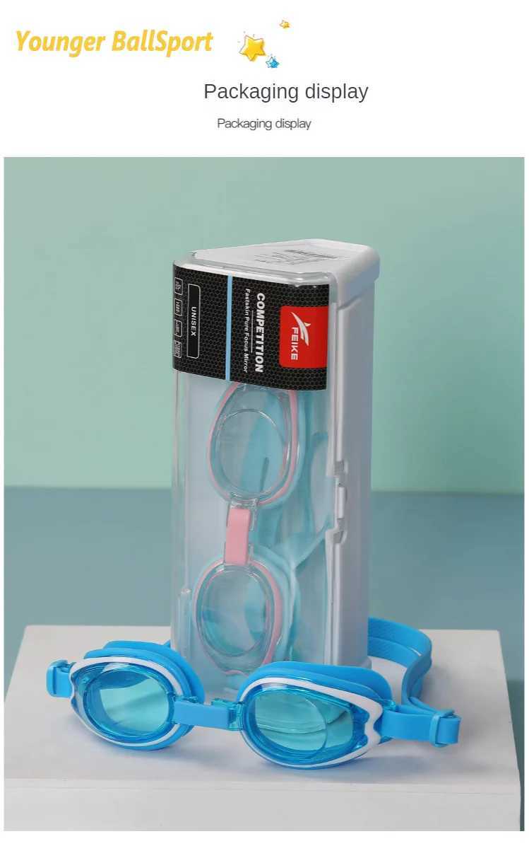 Myopia Children Swimming Boy goggles Anti-Fog HD professional Sports water goggles swim eyewear Waterproof Kids Swimming glasses Z250215