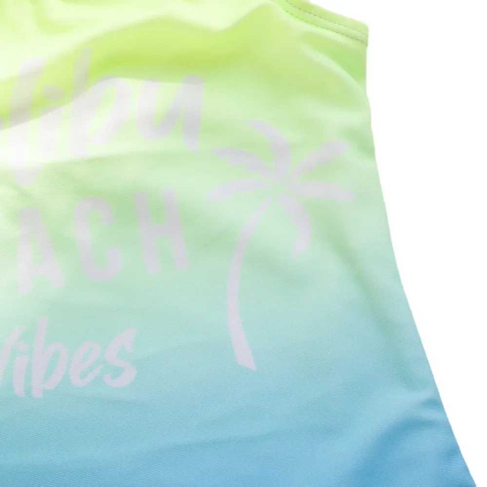 Kids Bathing Suits Girls One Piece Swim Suit printing letter Children Swimwear For Girls Infant Swimsuit Child Summer BikiniXJ250214