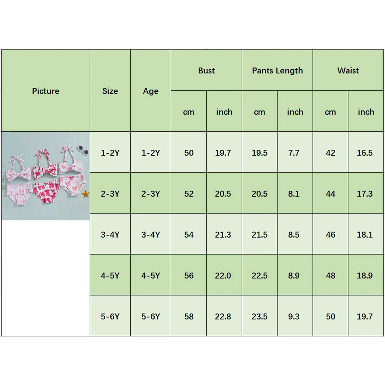 2025 New Kids Baby Girl 2 Piece Swimsuits Summer Bow Print Halter Neck Bikini Tops and Elastic Shorts Set Bikini Bathing SuitsXJ250214