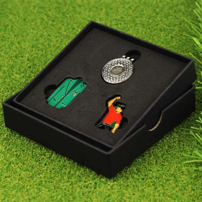New Golf Supplies Accessories Metal Hat Clip with Creative Ball Marker Gift SuitW250215