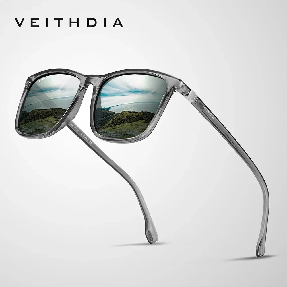VEITHDIA Sunglasses Unisex Retro TR90 Sunglasses Polarized UV400 Lens Vintage Eyewear Sun Glasses For Men/Women 7521 250214